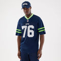 Seattle Seahawks NFL Mesh Dark Blue Mesh Jersey-kentox