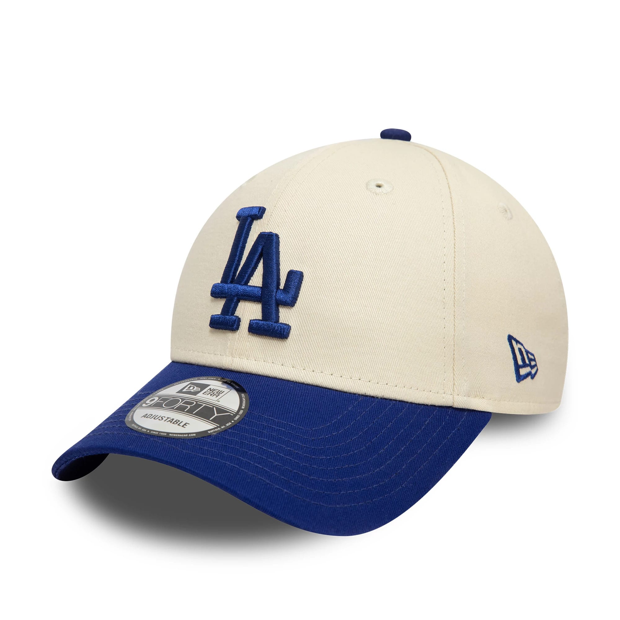 LA Dodgers Colour Block Cream 9FORTY Adjustable Cap-kentox