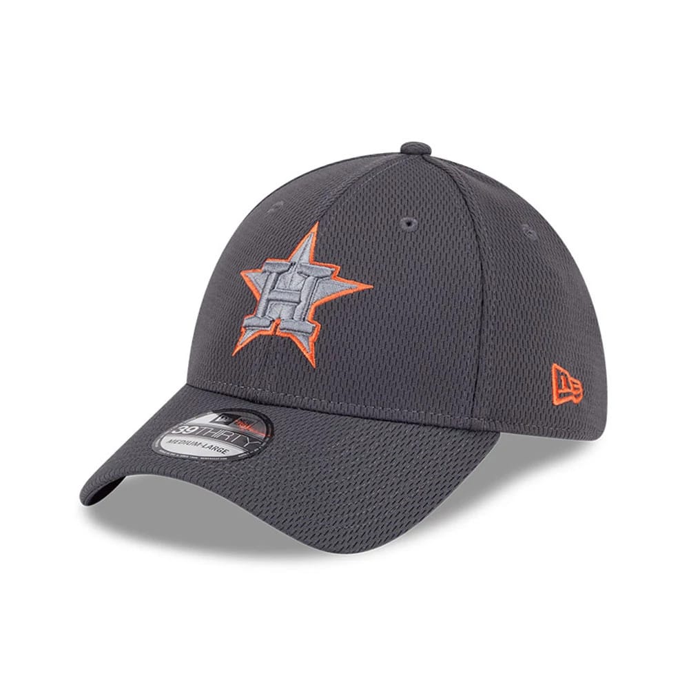 Houston Astros MLB Evergreen Dark Grey 39THIRTY Stretch Fit Cap-kentox