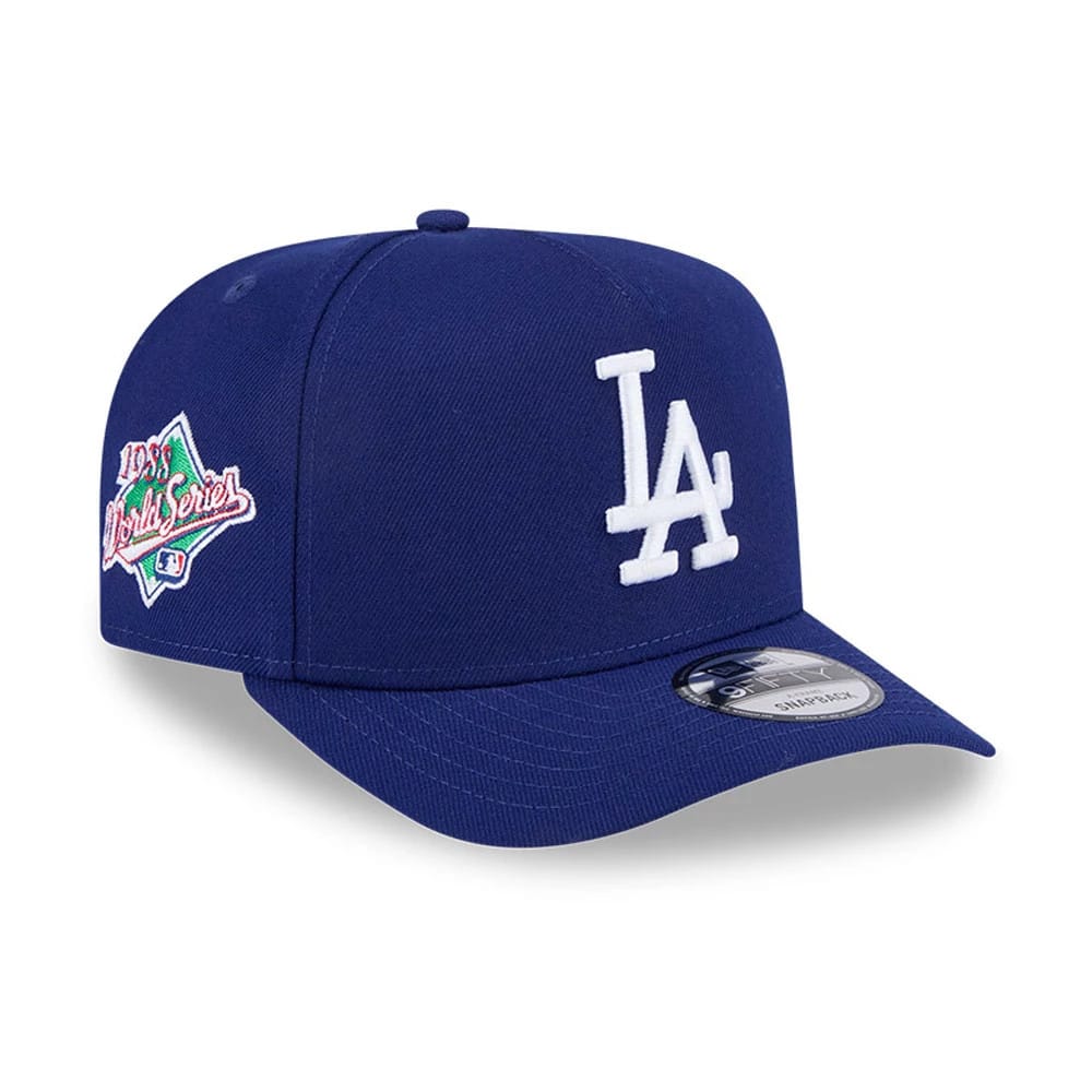 LA Dodgers MLB Evergreen Dark Blue 9FIFTY A-Frame Snapback Adjustable Cap-kentox