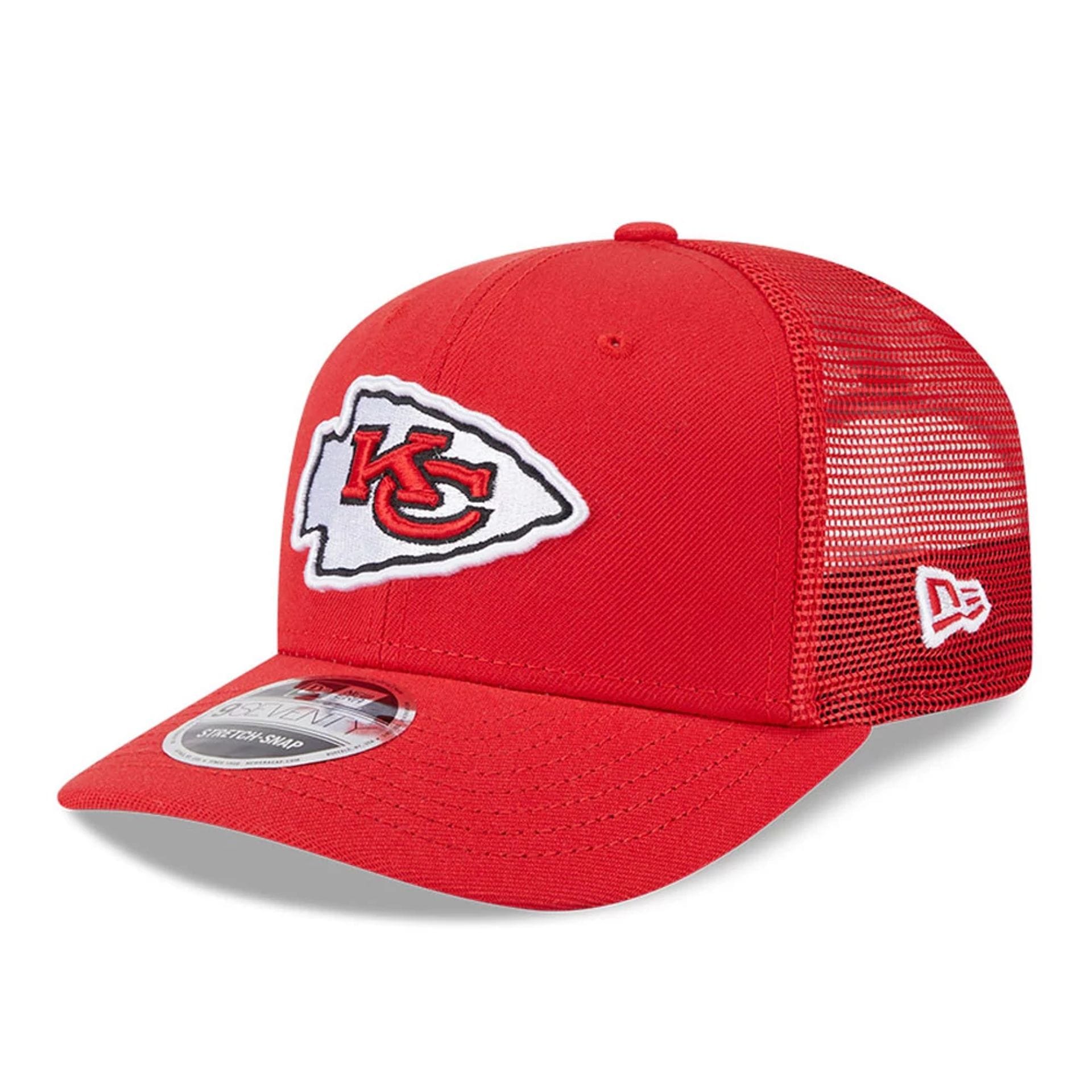 Kansas City Chiefs NFL Evergreen Red 9SEVENTY Stretch Snap Adjustable Cap-kentox