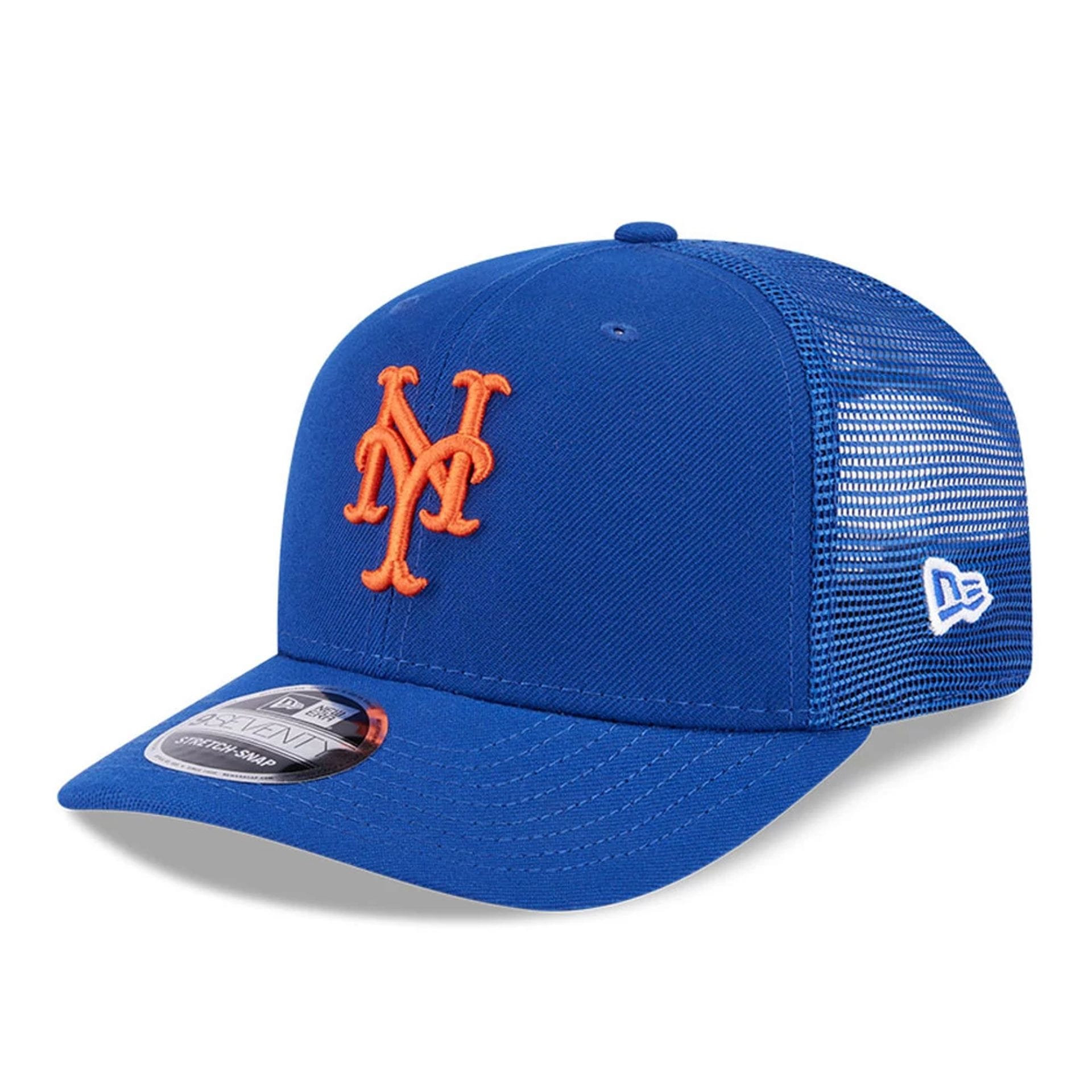 New York Mets MLB Evergreen Blue 9SEVENTY Stretch Snap Adjustable Cap-kentox