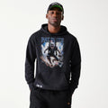 New England Patriots NFL Games Premium Apparel Black Oversized Pullover Hoodie-kentox