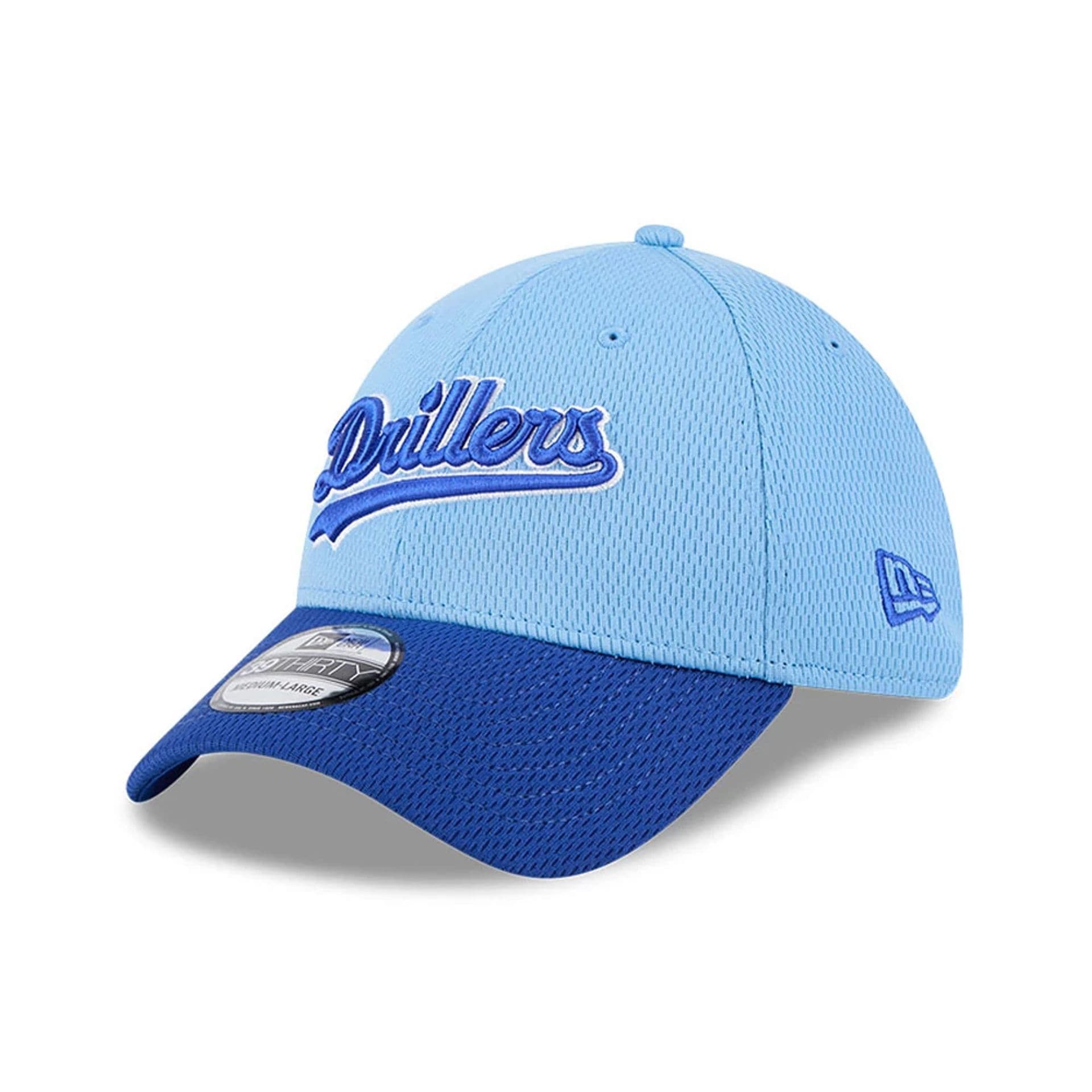 Tulsa Drillers MiLB Batting Practice Pastel Blue 39THIRTY Stretch Fit Cap-kentox