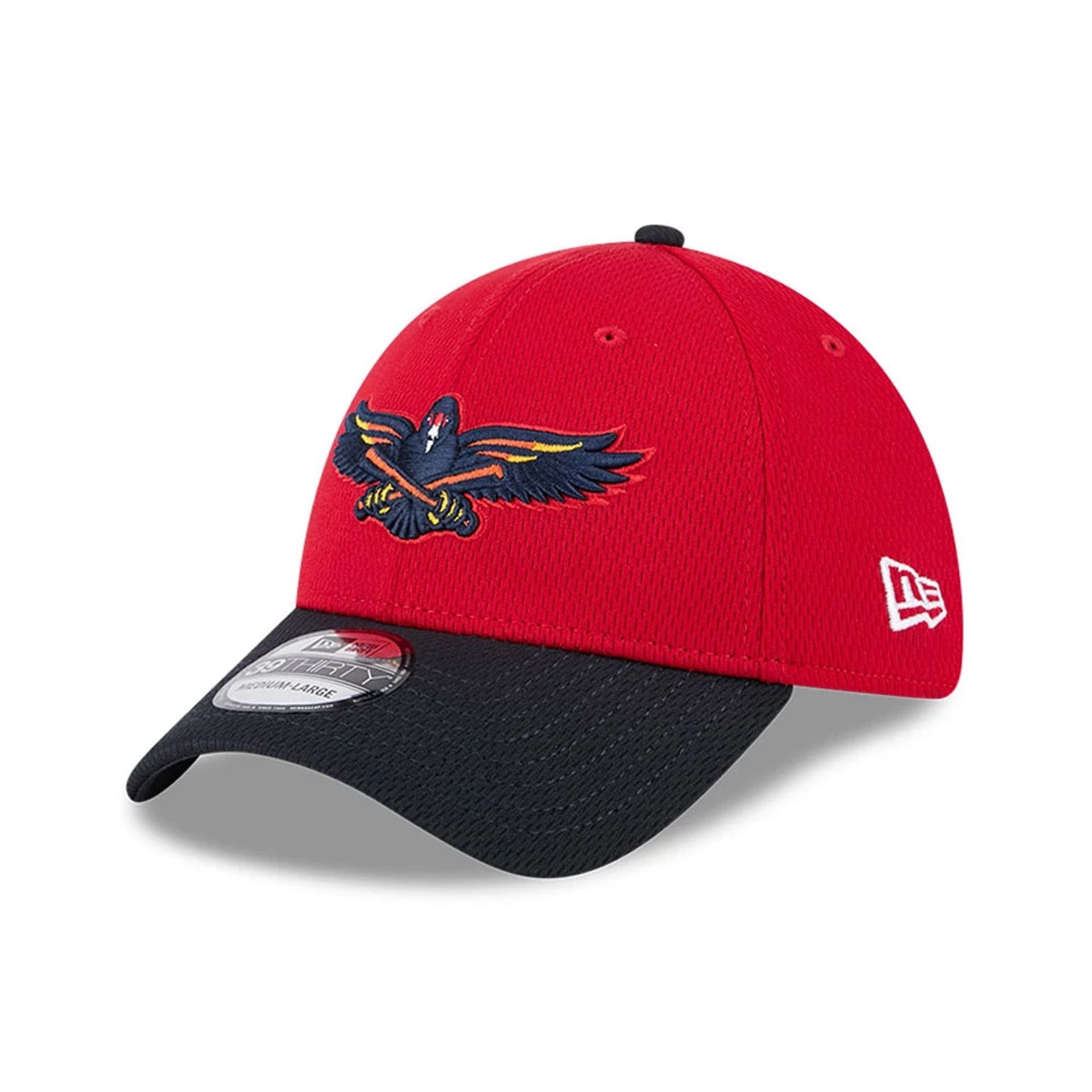 Toledo Mud Hens MiLB Batting Practice Red 39THIRTY Stretch Fit Cap-kentox