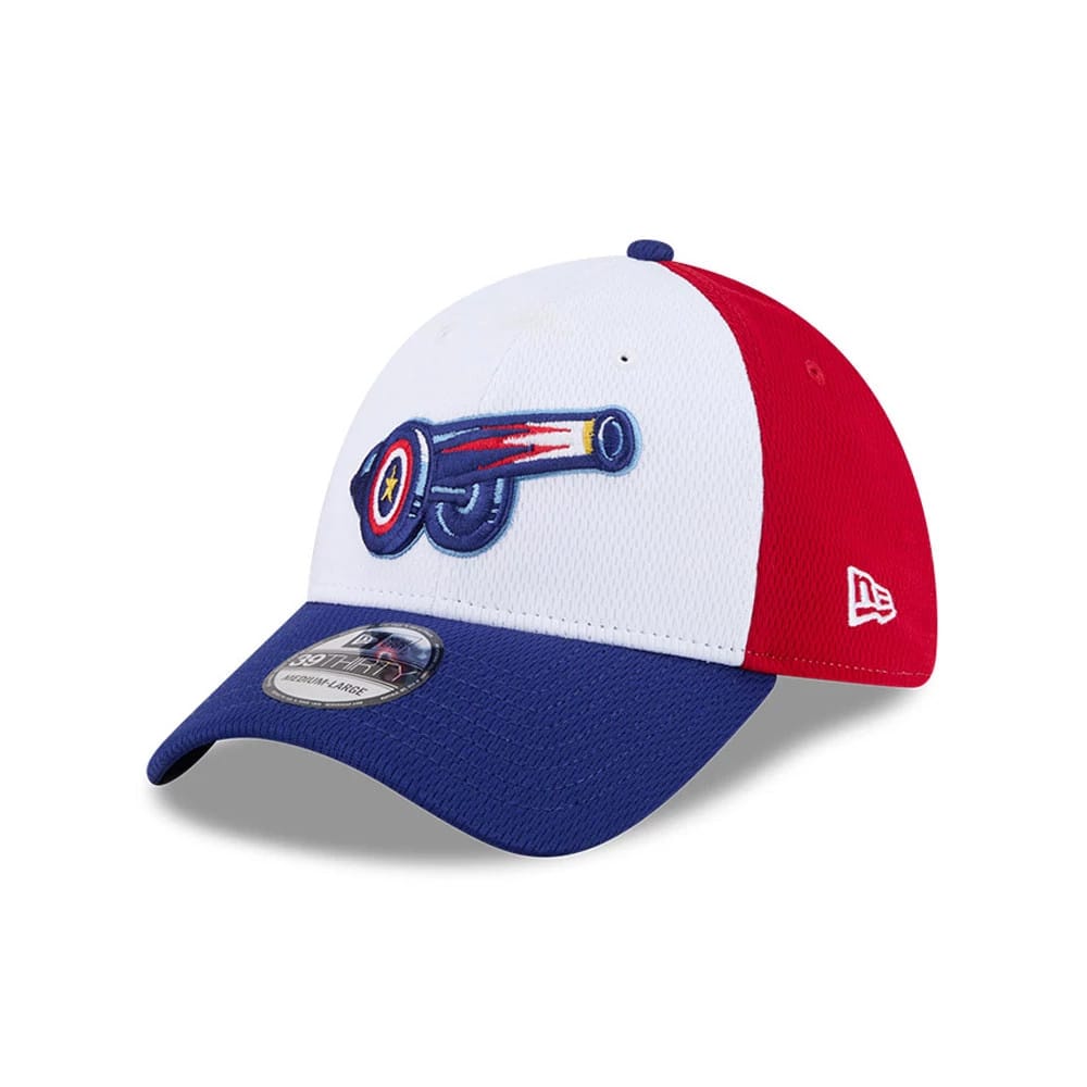 Cannon Ballers MiLB Batting Practice Navy 39THIRTY Stretch Fit Cap-kentox