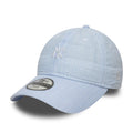 New York Yankees Youth MLB Seersucker Pastel Blue 9TWENTY Adjustable Cap-kentox