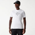 LA Lakers NBA Court Graphic White T-Shirt-kentox