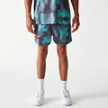 Chicago Bulls NBA All Over Print Green Shorts-kentox