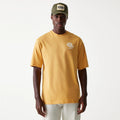 New Era Graphic Beige Oversized T-Shirt-kentox