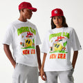 New Era Outdoor Graphic White Oversized T-Shirt-kentox