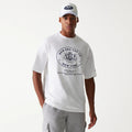New Era Crest White Oversized T-Shirt-kentox