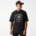 New Era Crest Black Oversized T-Shirt-kentox