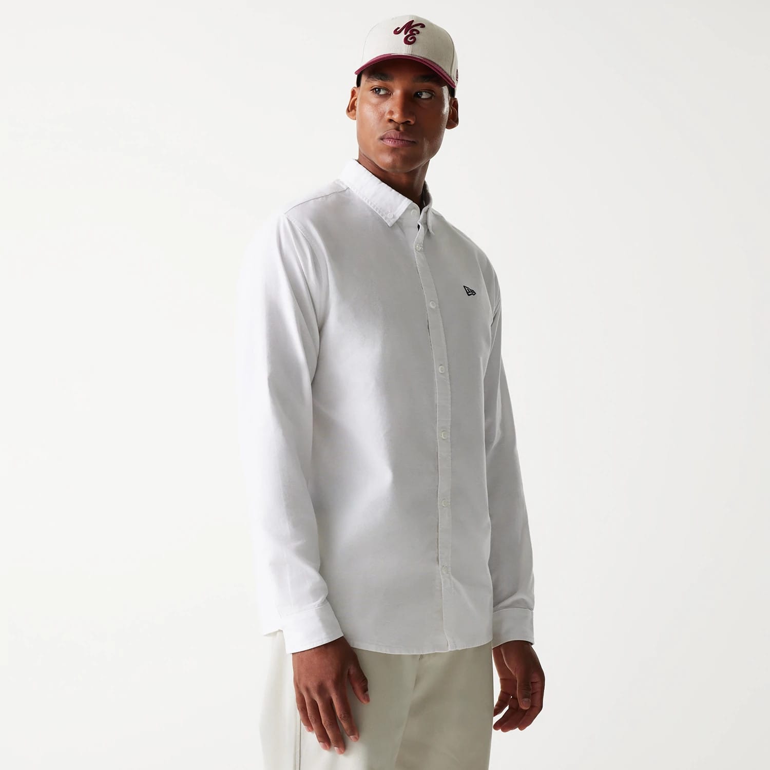 New Era White Long Sleeve Shirt-kentox