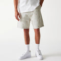LA Dodgers MLB Monogram Cream Shorts-kentox