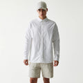 LA Dodgers MLB Monogram White Long Sleeve Shirt-kentox
