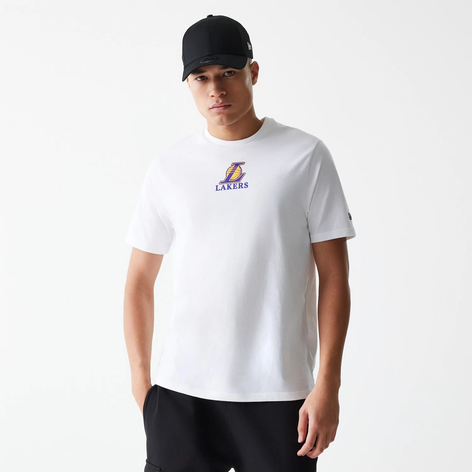 LA Lakers NBA Logo White T-Shirt-kentox