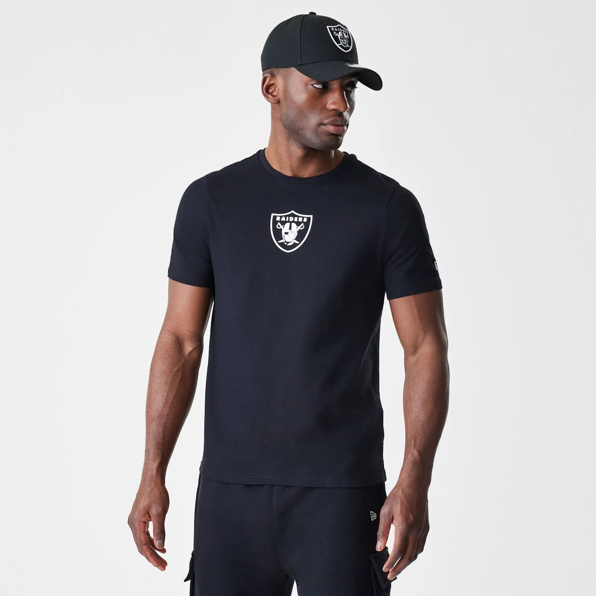 Las Vegas Raiders NFL Logo Black T-Shirt-kentox