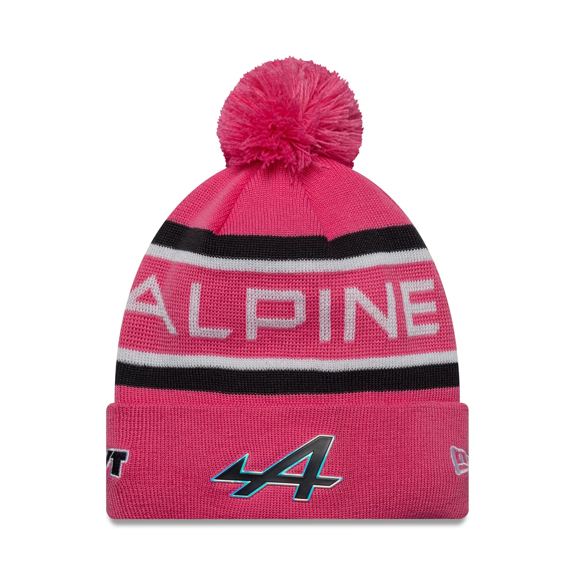Alpine Racing Youth Replica Jack Doohan Pink Cuff Knit Beanie Hat-kentox