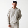 New York Yankees MLB League Essential Midi French Terry Cream Oversized Pullover Hoodie-kentox