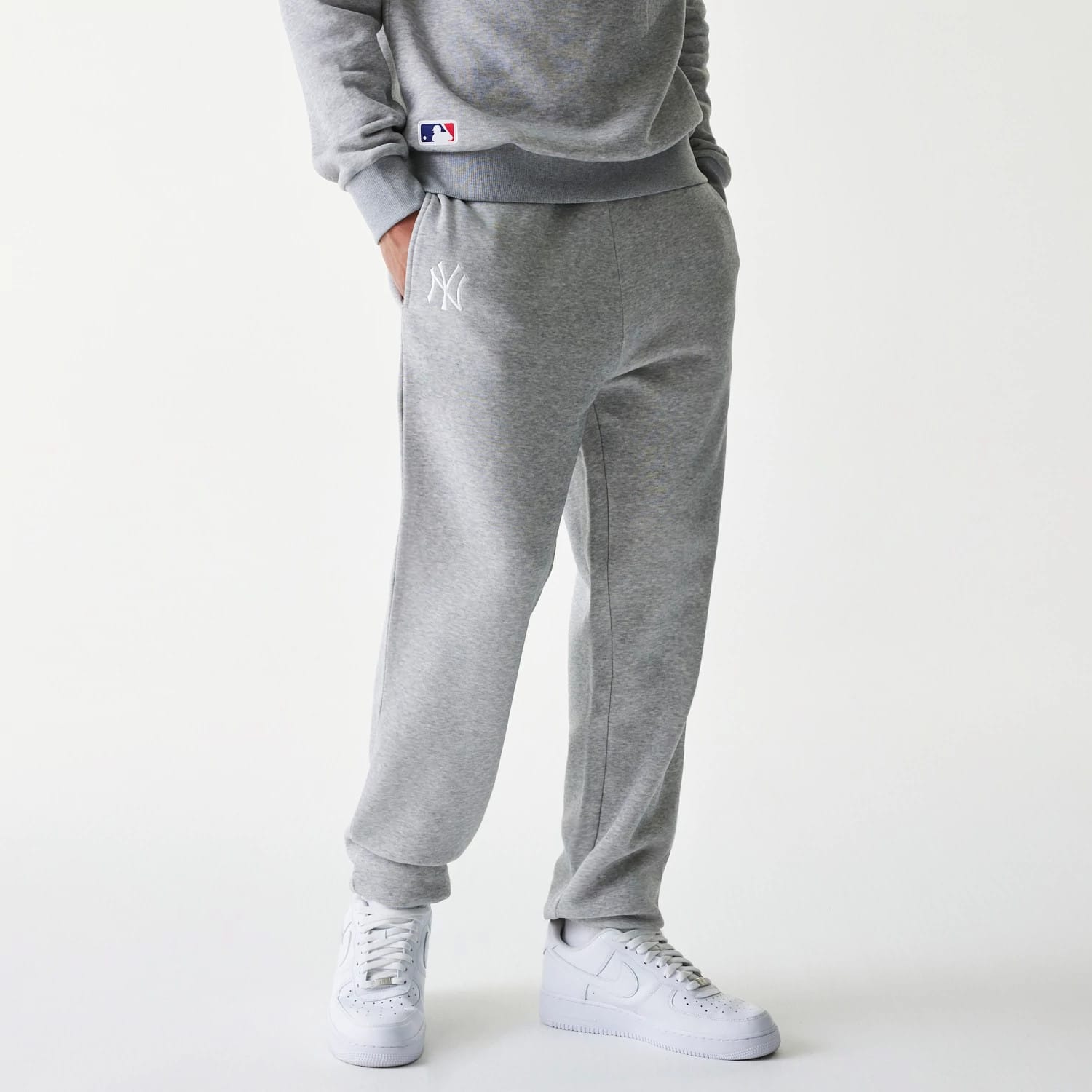 New York Yankees MLB League Essential Grey Joggers-kentox