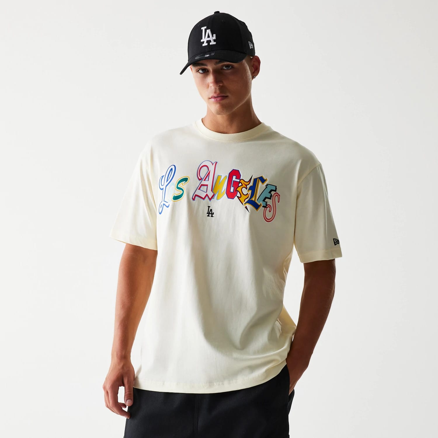 LA Dodgers MLB Life Graphic Cream T-Shirt-kentox