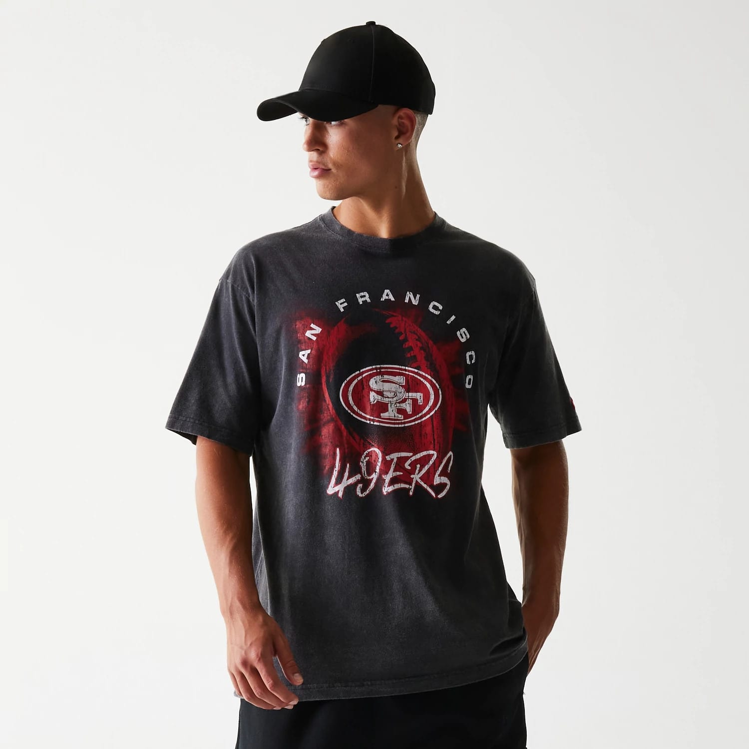 San Francisco 49ers NFL Sport Night Black T-Shirt-kentox