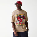 Kansas City Chiefs NFL Washed Super Bowl Beige Oversized T-Shirt-kentox
