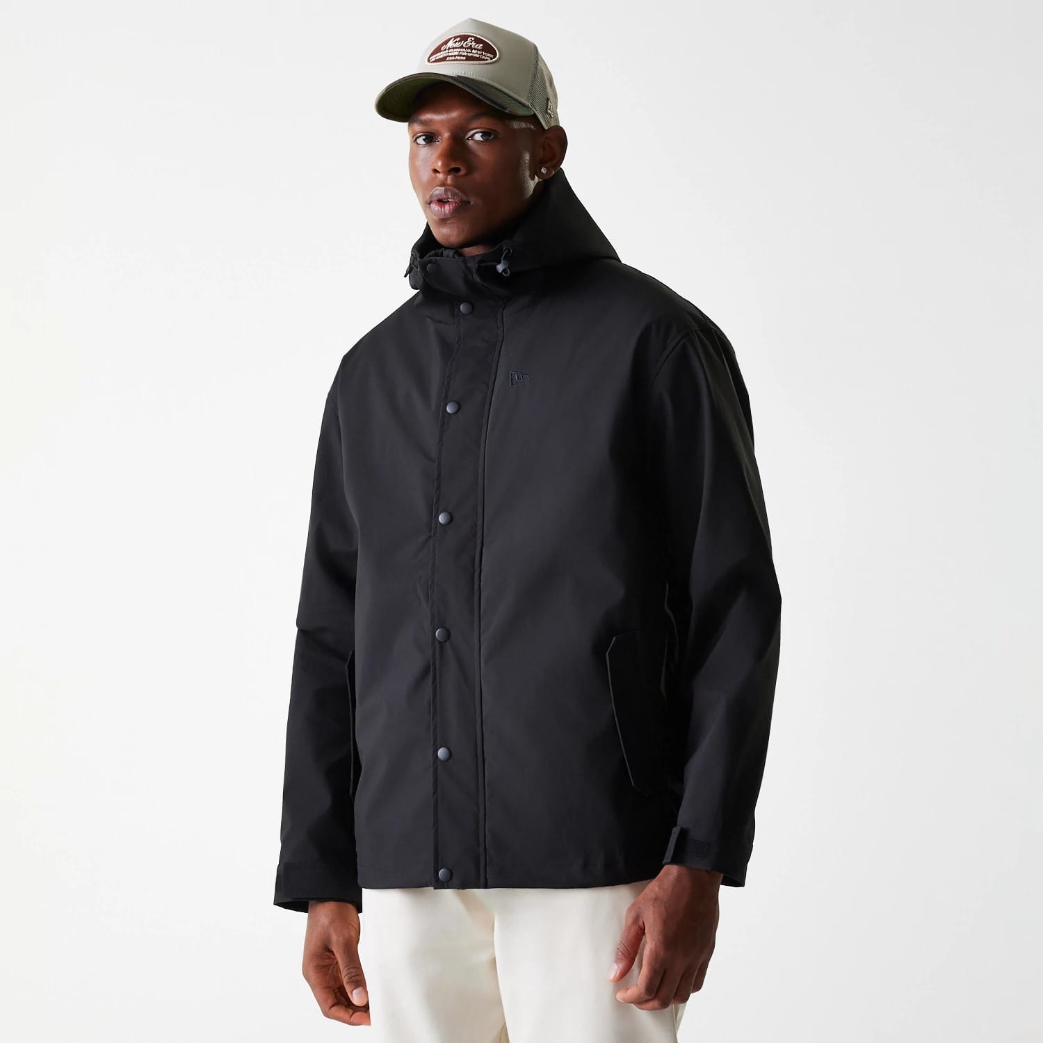 New Era Black Coach Jacket-kentox