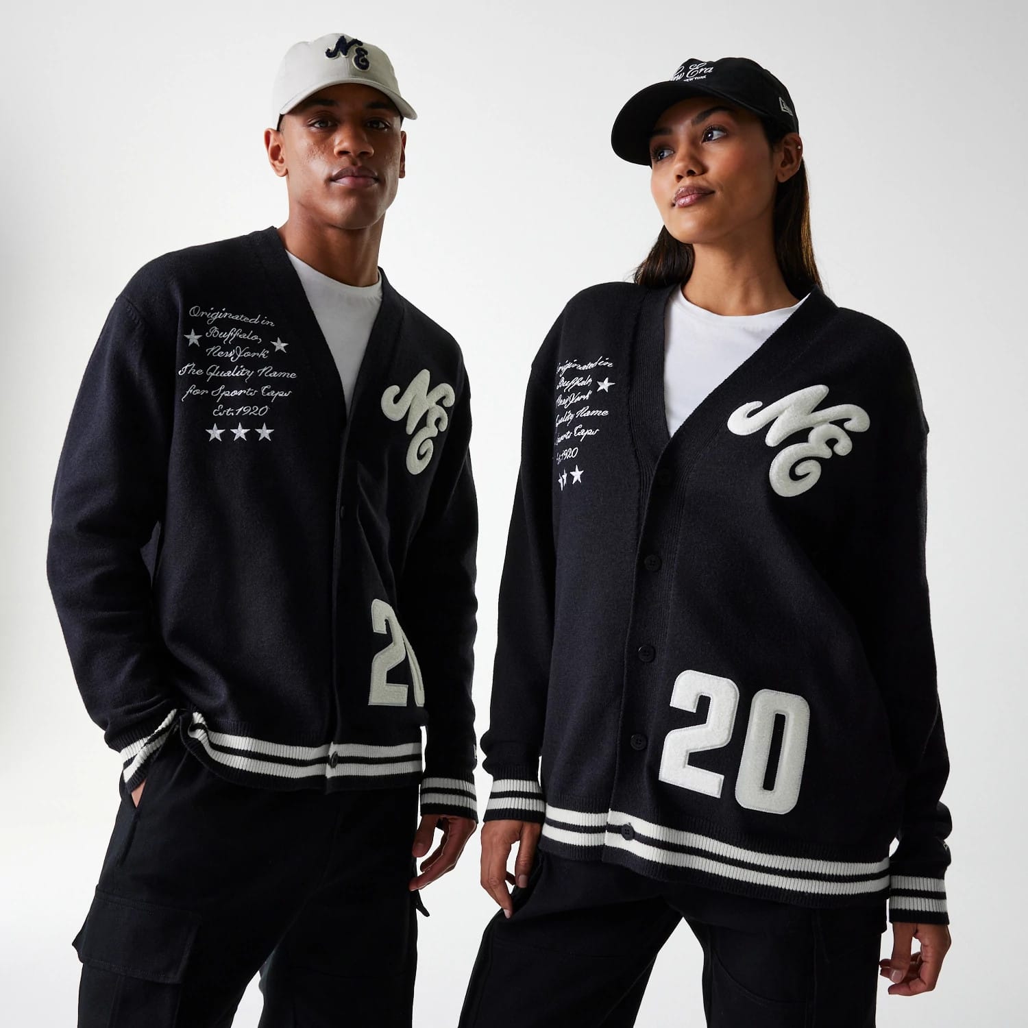 New Era Knit Black Cardigan-kentox