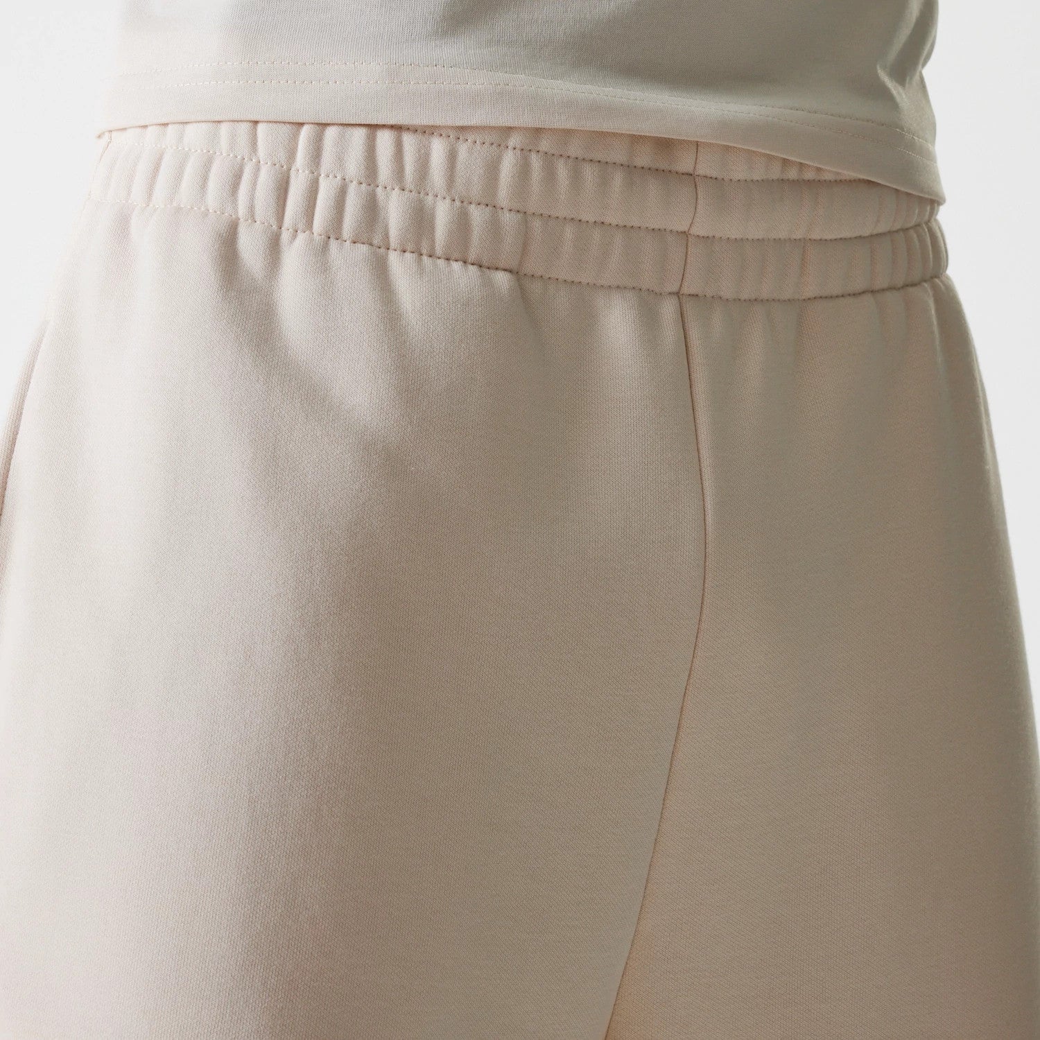 New Era Light Beige Straight Leg Joggers-kentox