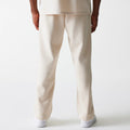 New Era Light Beige Straight Leg Joggers-kentox
