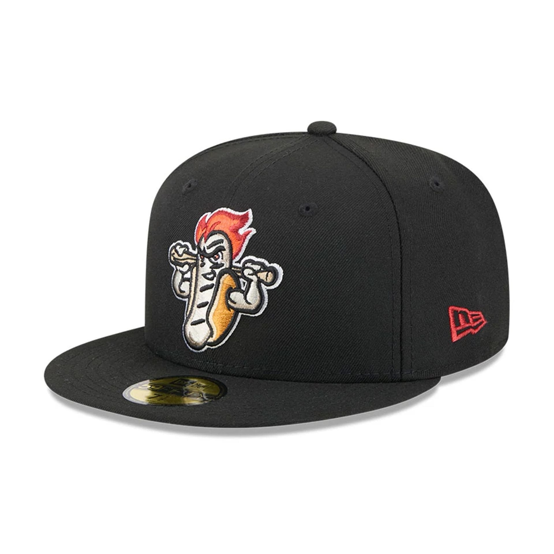 Rochester Red Wings MiLB Theme Night Black 59FIFTY Fitted Cap-kentox