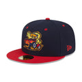Toledo Mud Hens MiLB Theme Night Navy 59FIFTY Fitted Cap-kentox
