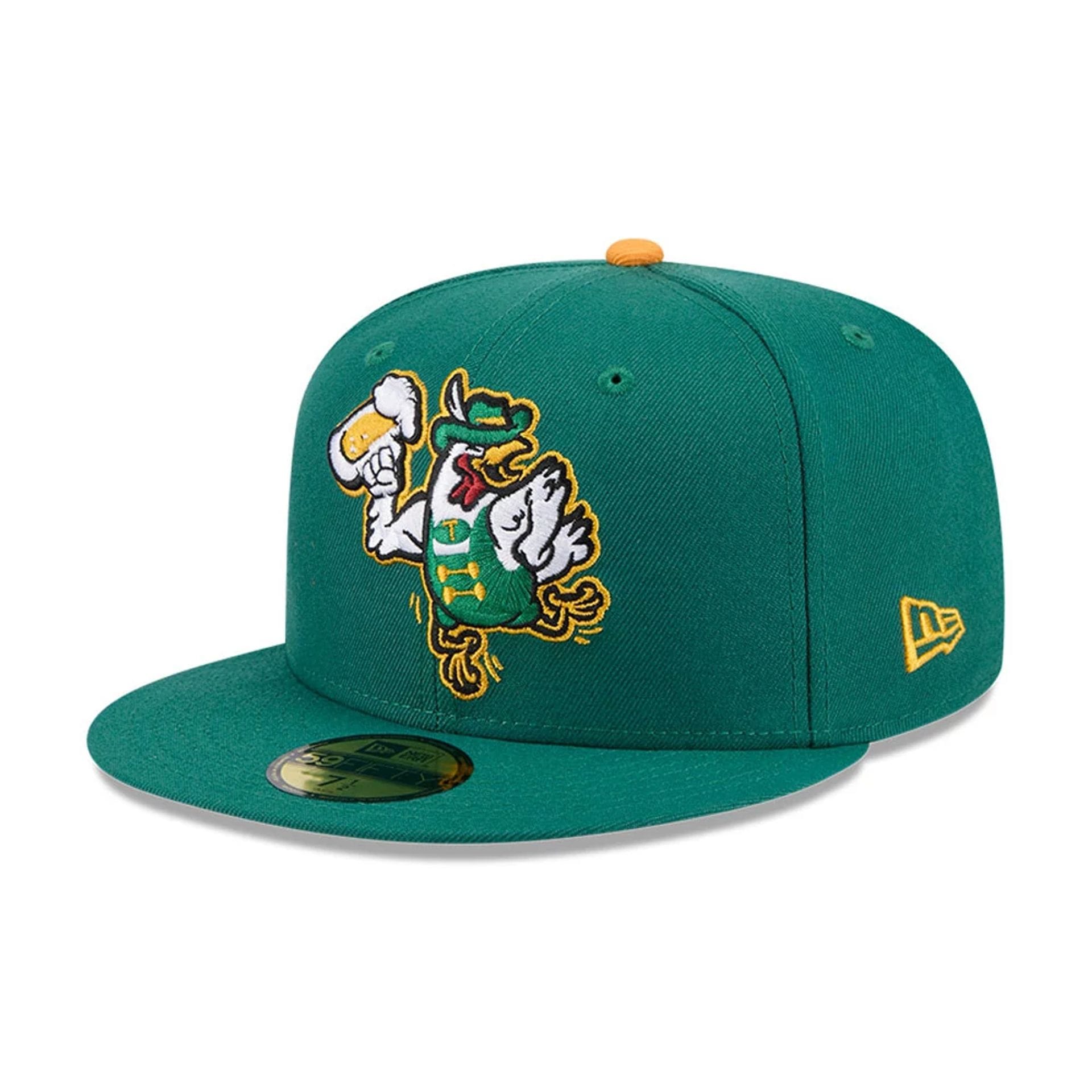 Tulsa Drillers MiLB Theme Night Green 59FIFTY Fitted Cap-kentox