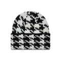 New Era Houdstooth Black Cuff Knit Beanie Hat-kentox