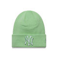 New York Yankees Youth MLB League Essential Pastel Green Cuff Knit Beanie Hat-kentox