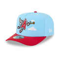 LA Angels MLB Cartoon Light Blue 59FIFTY A-Frame Fitted Cap-kentox