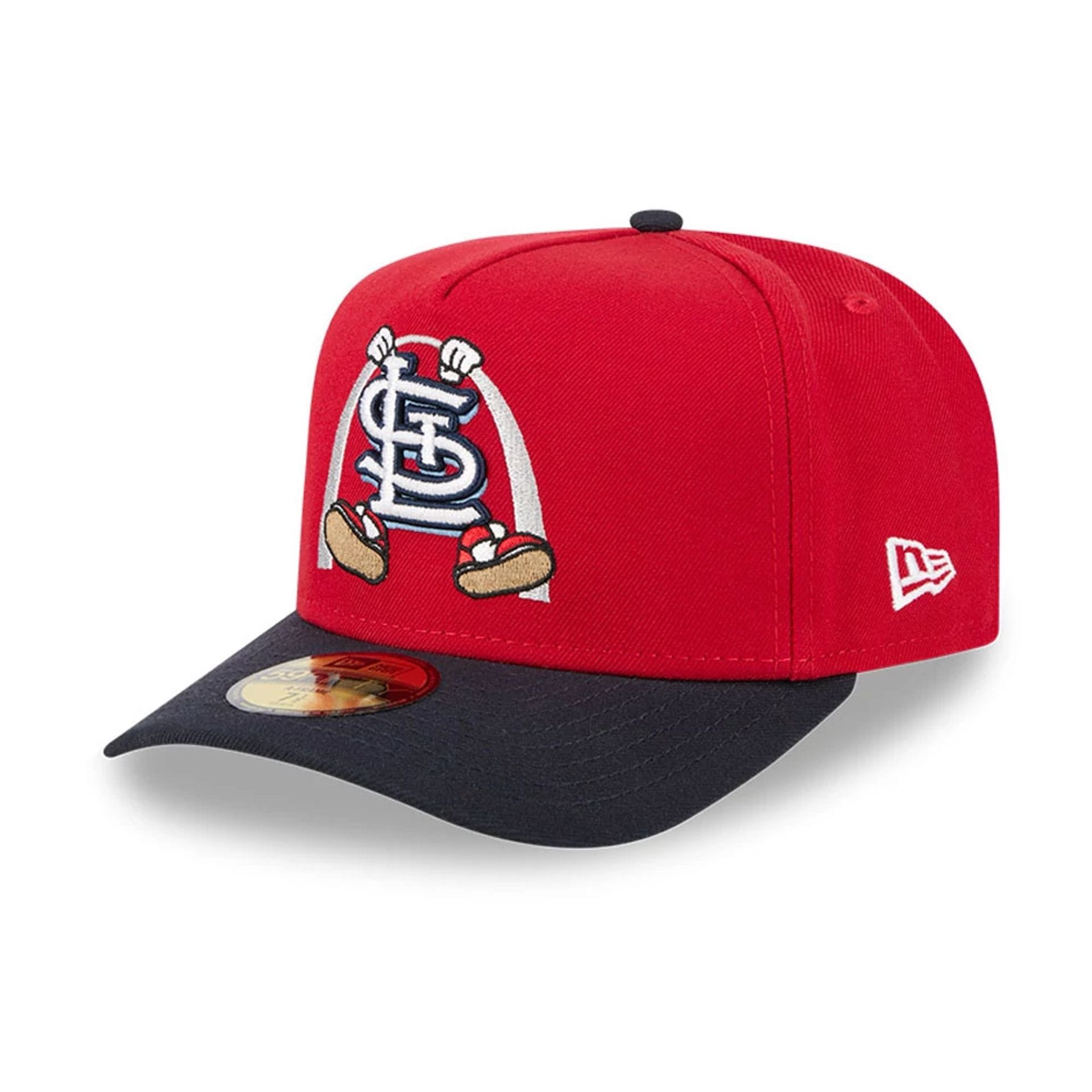 St. Louis Cardinals MLB Cartoon Red 59FIFTY A-Frame Fitted Cap-kentox