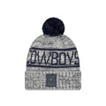 Dallas Cowboys NFL Sideline Dark Blue Sport Knit Beanie Hat-kentox