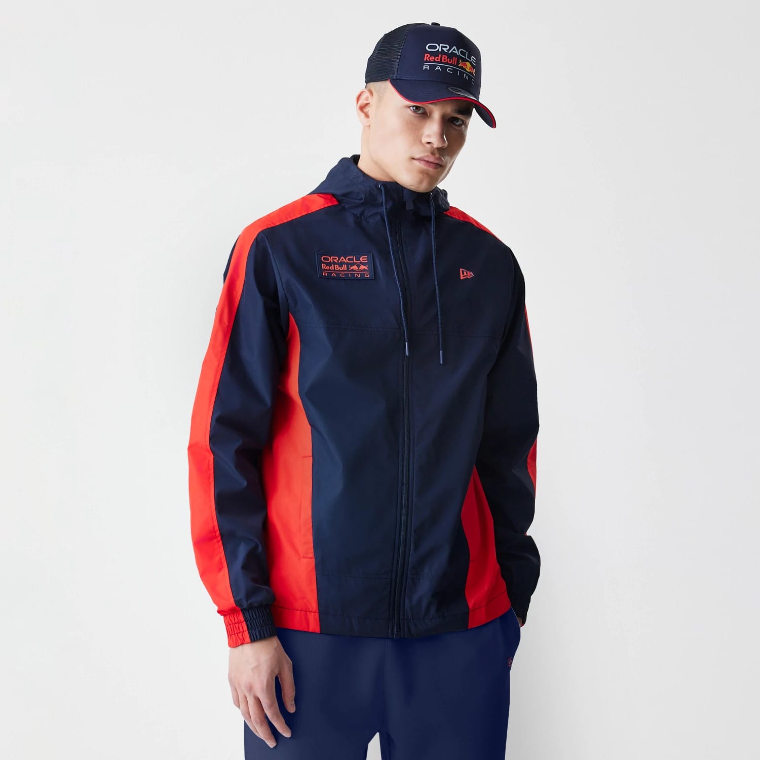 Red Bull Racing Dark Blue Windrunner Jacket-kentox