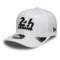 24HR Le Mans Core White 9SEVENTY Stretch Snap Adjustable Cap-kentox