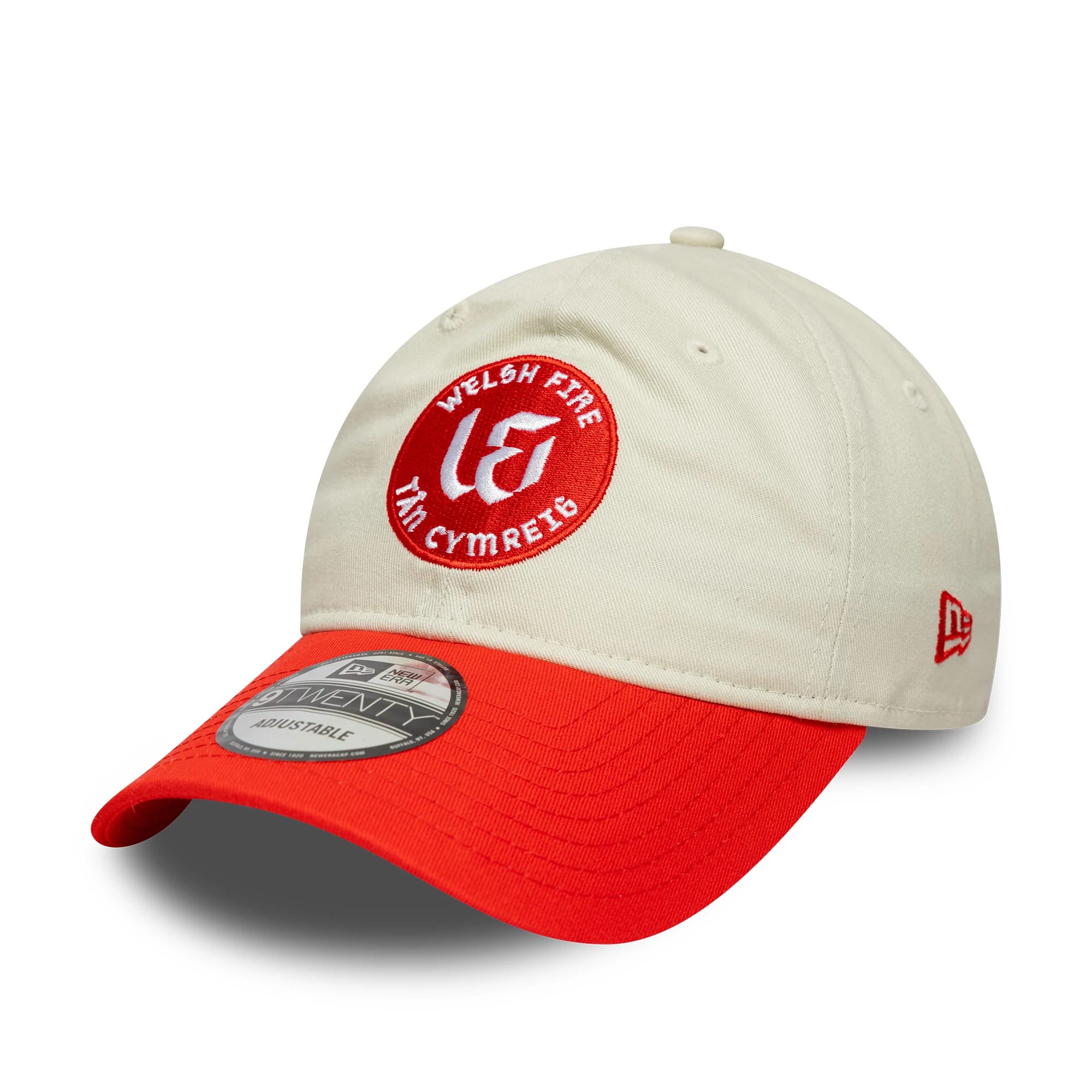 Welsh Fire Tan Cymreig The Hundred 2025 Contrast Light Beige 9TWENTY Adjustable Cap-kentox