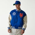 New York Mets MLB Jersey Blue Bomber Jacket-kentox