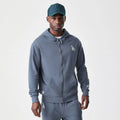 LA Dodgers MLB Midi League Essential Dark Grey Full Zip Hoodie-kentox