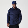 New Era Borg Navy Shacket-kentox