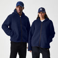 New Era Navy Hooded Sherpa Jacket-kentox