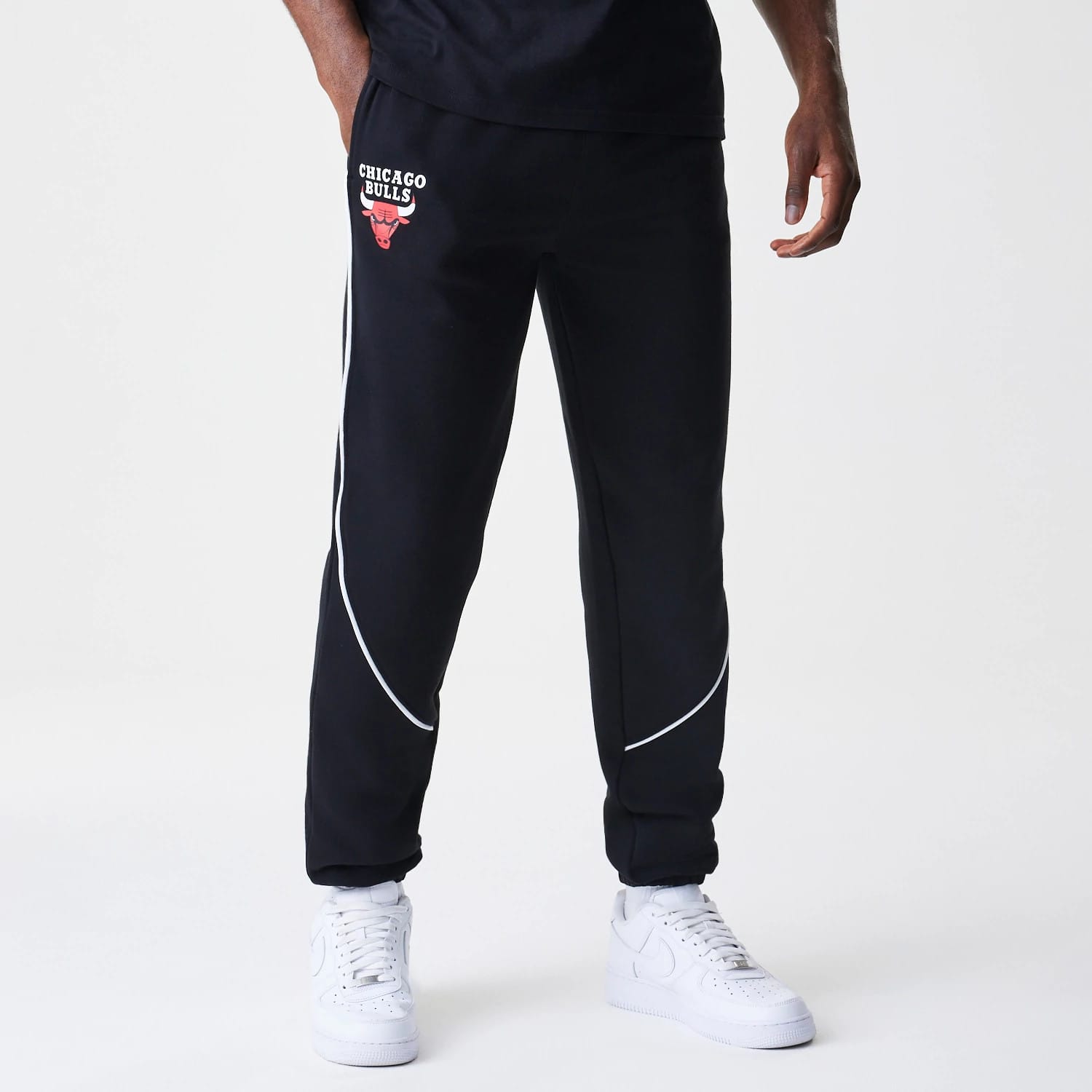 Chicago Bulls NBA Piping Navy Joggers-kentox