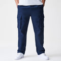 New Era Navy Straight Leg Cargo Trousers-kentox