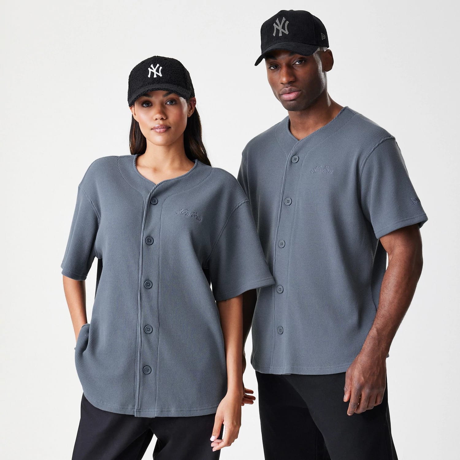 New Era Waffle Dark Grey Jersey-kentox